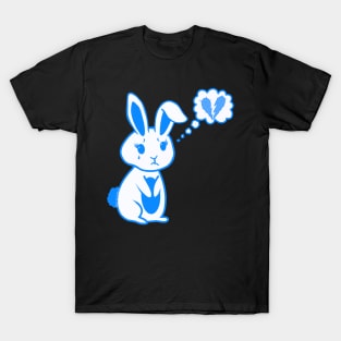 Sad Blue Bunny Rabbit T-Shirt